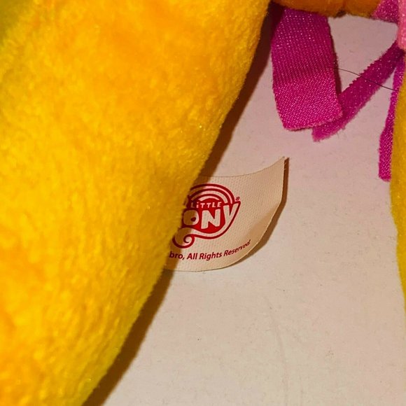 My Little Pony Orange Pink Hair Purple Eyes Plush Stuffed Animal 2014 Kids - Picture 10 of 11